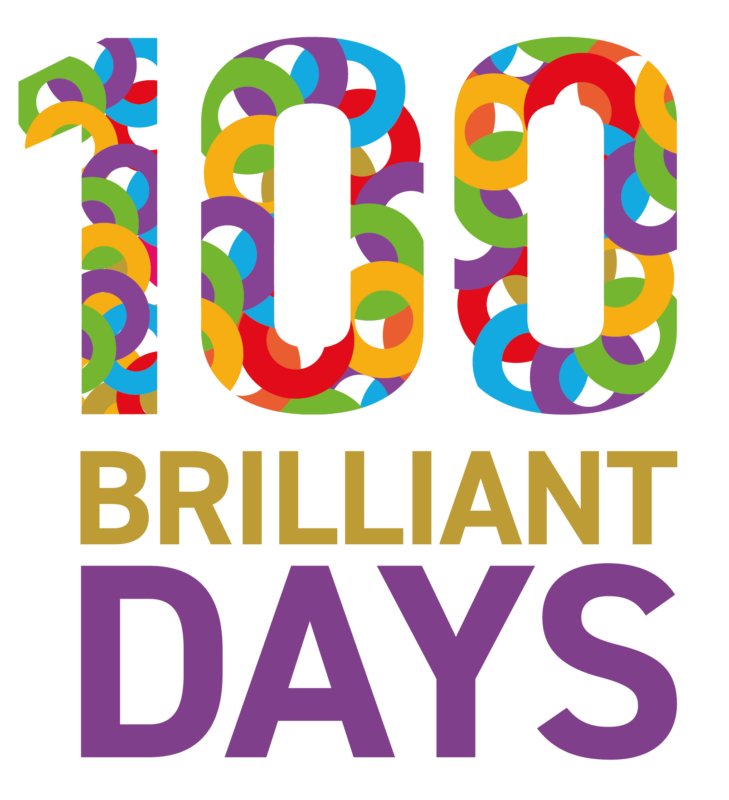 100 Brilliant Days Logo