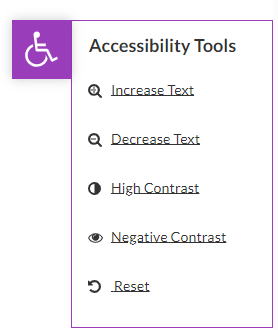 Accessibility Menu