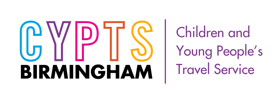 Logo for the children and young people's travel service