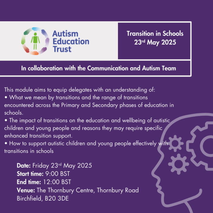 AET Transition in Schools - Friday 23rd May 2025