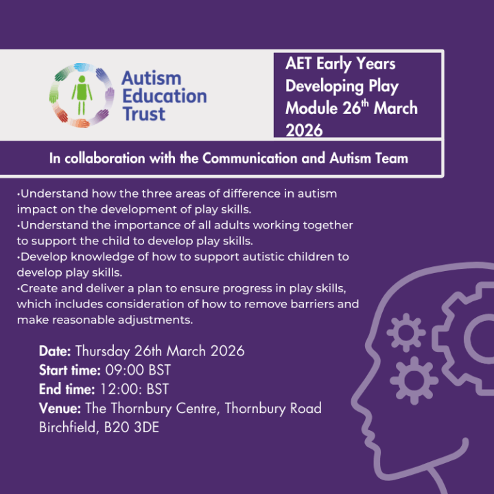 AET | Early Years Developing Play 26th March 2026 9am