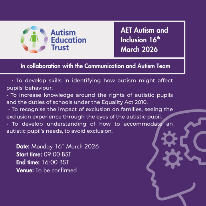 AET Autism and Inclusion 16th March 2026