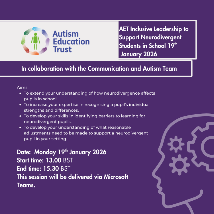 AET Inclusive Leadership to Support Neurodivergent Students in School 19th January 2026