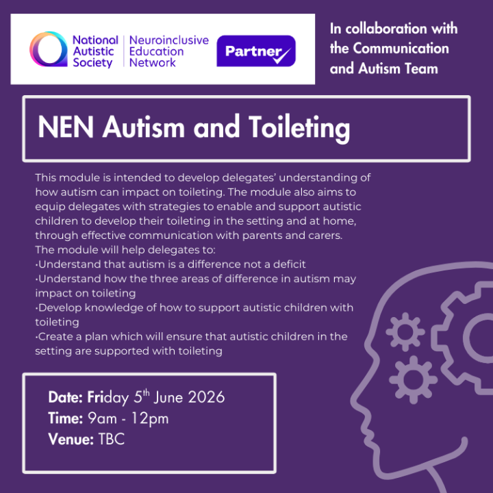 NEN Autism and Toileting Friday 5th June 2026