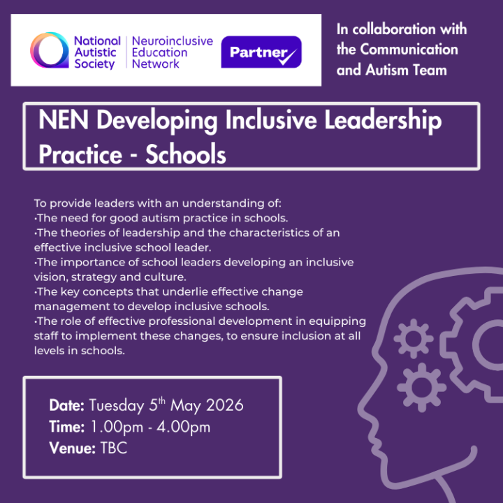 NEN Schools Developing Inclusive Leadership Tuesday 5th May 2026