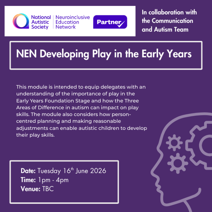 NEN Developing Play in the Early Years Tuesday 16th June 2026